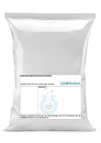 1000 g de carbonato de calcio, muy fino (CaCO3, para laboratorio, taller).