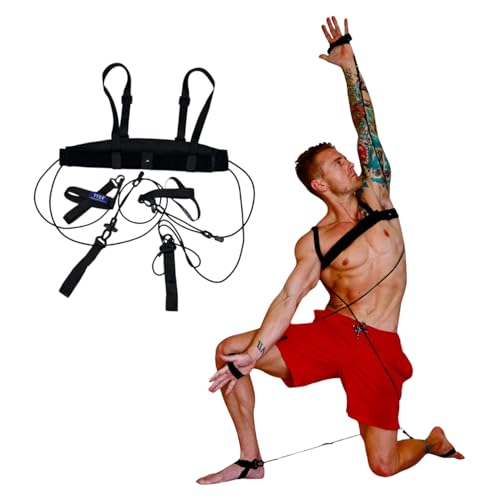 PhysicalMind Institute Smart Seat Tye4® Wearable Pilates Resistance Band – Core Strength & Posture Support | Total Body Workout for Men | Yoga, Barre, Balance & Home Fitness