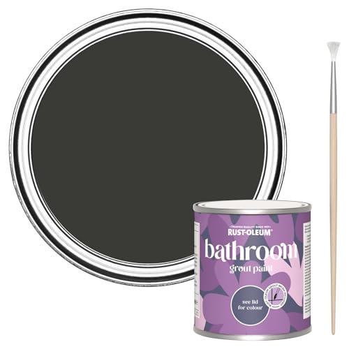 Rust-Oleum Mould-Resistant Black Bathroom Grout Paint -DARK MAGIC 250ml