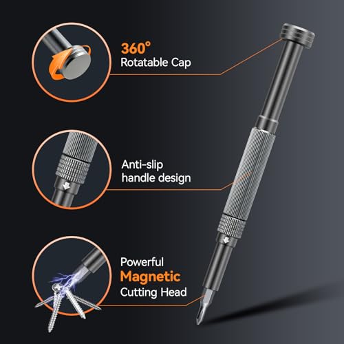 Image of UF-TOOLS 83 in 1 Electronics Precision Screwdriver Set, Mini Professional Magnetic Repair Tool Kit with Torx Phillips Triwing for Computer, iPhone, Macbook, PC, Laptop, Watch, PS5, RC