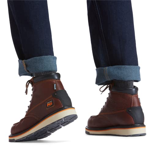Image of Timberland PRO mens Gridworks Wedge 6 Inch Moc Soft Toe Waterproof Industrial Work Boot