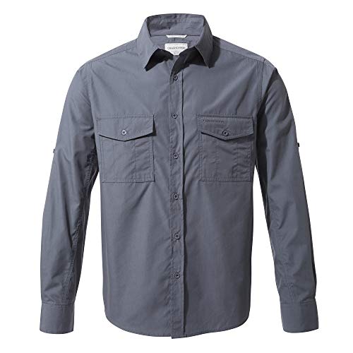 Preisvergleich Produktbild Craghoppers Herren Kiwi Langarm Hemd, blau (Ombre Blue), XXXL