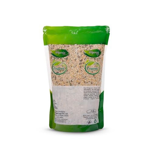 Image of Pearl Organic Fresh Multigrain Dalia (1 kg) | Healthy Breakfast Cereal with Wheat, Maize, Pearl Barley, Moong Dal & Sorghum | High Fiber & Protein-Rich Mix Grain Porridge | Supports Digestion & Weight Loss