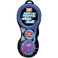 CELINO making your day Kids Ankle Skip Ball Light Up Summer Garden Outdoor Game Toy Jump Skipping Rope (Purple)