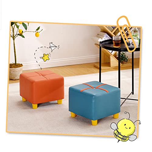 Poufs pour la chambre en technologie tissu compact et jaune - 8