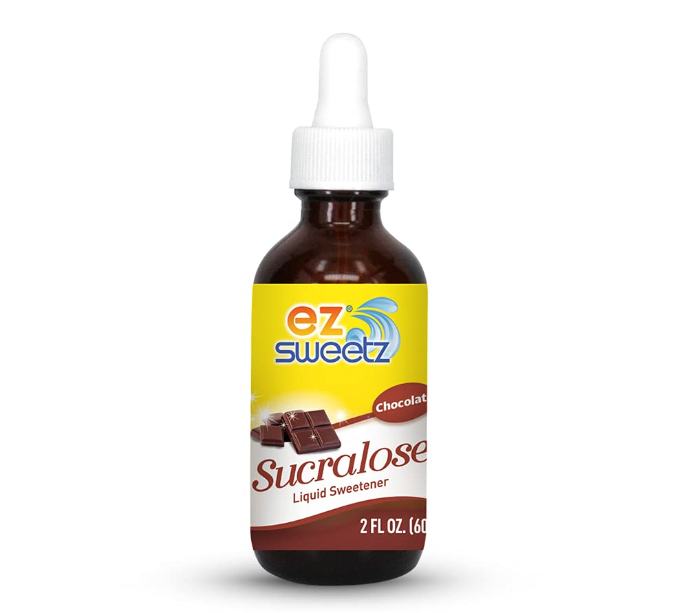 EZ-Sweetz Flavored Sucralose Drops | Chocolate Flavor | 2.0 oz. Bottle (800 Servings), 2-Pack