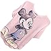 Disney Ladies Mickey Mouse Fashion Shirt - Womens Mickey & Minnie Mouse Top Curved Hem Hi Lo Short Sleeve Tee (Blush, Medium)