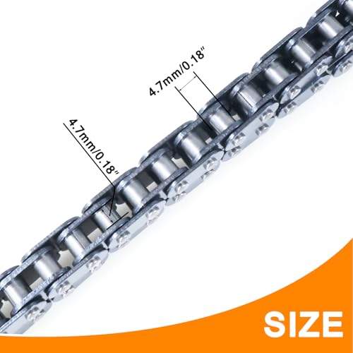 Holato HLT-T8CLQ-116LT T8F Drive Chain 116 Links With Chain Breaker Kit For 2 Stroke 43Cc 47Cc 49Cc 50Cc Coolster Ssr Sx50 Apc Mini Chopper Rocket Pocket Bike Pit Dirt Bike Atv Quad Mini Moto Ebike Heavy Duty Parts thumb #3