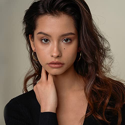 Orecchini Cerchio Grandi in oro giallo Donna 40