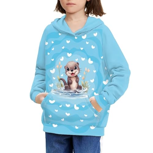 Talayituse Kids Hoodies for Teens Girls Boys with Pockets Pullover Hooed Sweatshirt Long Sleeve Tops Age 6-16 Years Old 5