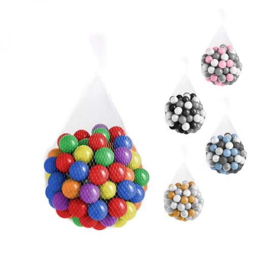 Monsieur Bébé - Sac de 100 balles de Jeu ou de Piscine 5,5 cm - Plusieurs modèles