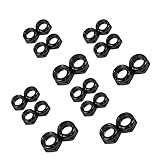Tuercas de eje con nueces YUEFEIH Yuefico Tuercas de Eje de 24 unids con Tuercas para patinetas Longboard Trucks Locks Nuts Tornillos de patineta y patineta
