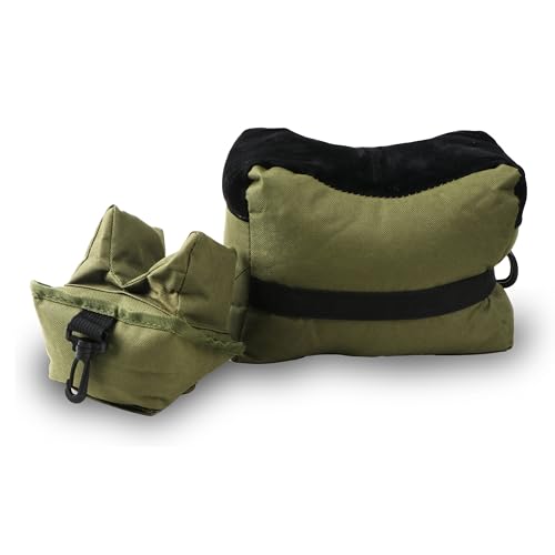 TACBAND Shooting Rest Bags, Shooting Support, Combo Front and Rear Sandbag for Hunting - Unfilled