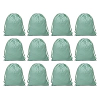 PATIKIL Lot De 12 Sacs à Poussière Réutilisables 100 % Coton Avec Cordon De Serrage, 12,7 X 15,2 Cm, Multi-usages, Lavables, Organiseur De Bagages, Pochette De Rangement Pour Essentiels De Voyage