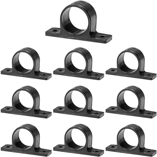 興栄化成 樹脂サドルバンド 26mm VP20 塩ビ管 全27サイズ パイプ固定 配管支持 耐候性 黒 10個 KFBS01-1305