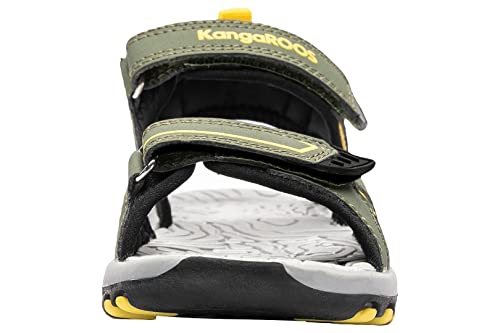 KangaROOS K-Mont, Sandali Unisex-Adulto, Olive/Sun...
