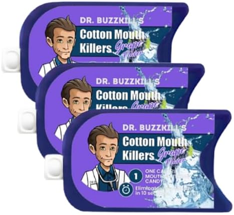 Dr. Buzzkill's Cotton Mouth Killers Grape 3-Pack Sugar Free Mints