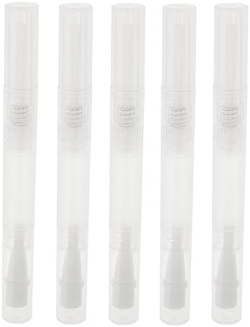 CAIfnv 5pcs 3ml Empty Transparent Pen Cosmetic Container Lip Gloss Eyelash Growth Liquid (A)