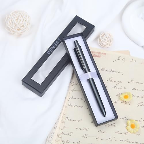 DENSET Black pen, Black Ink Pens, Write Pens with Elegant Gift Box Packaging（0.7mm