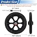 Covzoe 4 Pack 8 Inch Replacement Wheelchair Wheels, Wear Resistant Walker Wheels PU Tires, Anti-Slip Cast Roller Wheel for Most Floors, Black