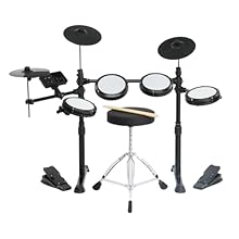 Fits All Ages: This portable drum kit has height-adjustable legs, so it works for both kids and adults—no more worrying about ill-fitting gear. It also folds easily, taking up little space when stored, making it perfect for bedroom practice or small ...