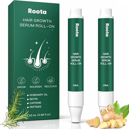 Roota Hair Growth Serum Roll-On Roota Hair Growth Roller Hair Revival Serum for Thicker Healthy Hair (2)