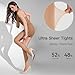 Yilanmy Shiny Sheer Tights for Women T-Crotch Shimmer Tights 20D Ultra Silky High Waist Pantyhose 2 Pairs