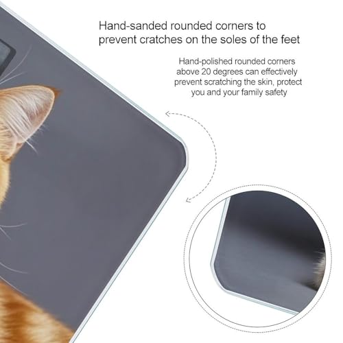 Báscula digital de baño para peso corporal con plataforma amplia miniatura 4