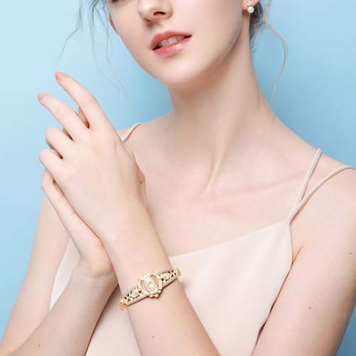 14K Gold Plated Virgin Mary Bracelet for Women – Hypoallergenic Non Tarnish Catholic Jewelry, Dainty Stainless Steel Cubic Zirconia Religious Bracelet, Baptism Gifts for Her2