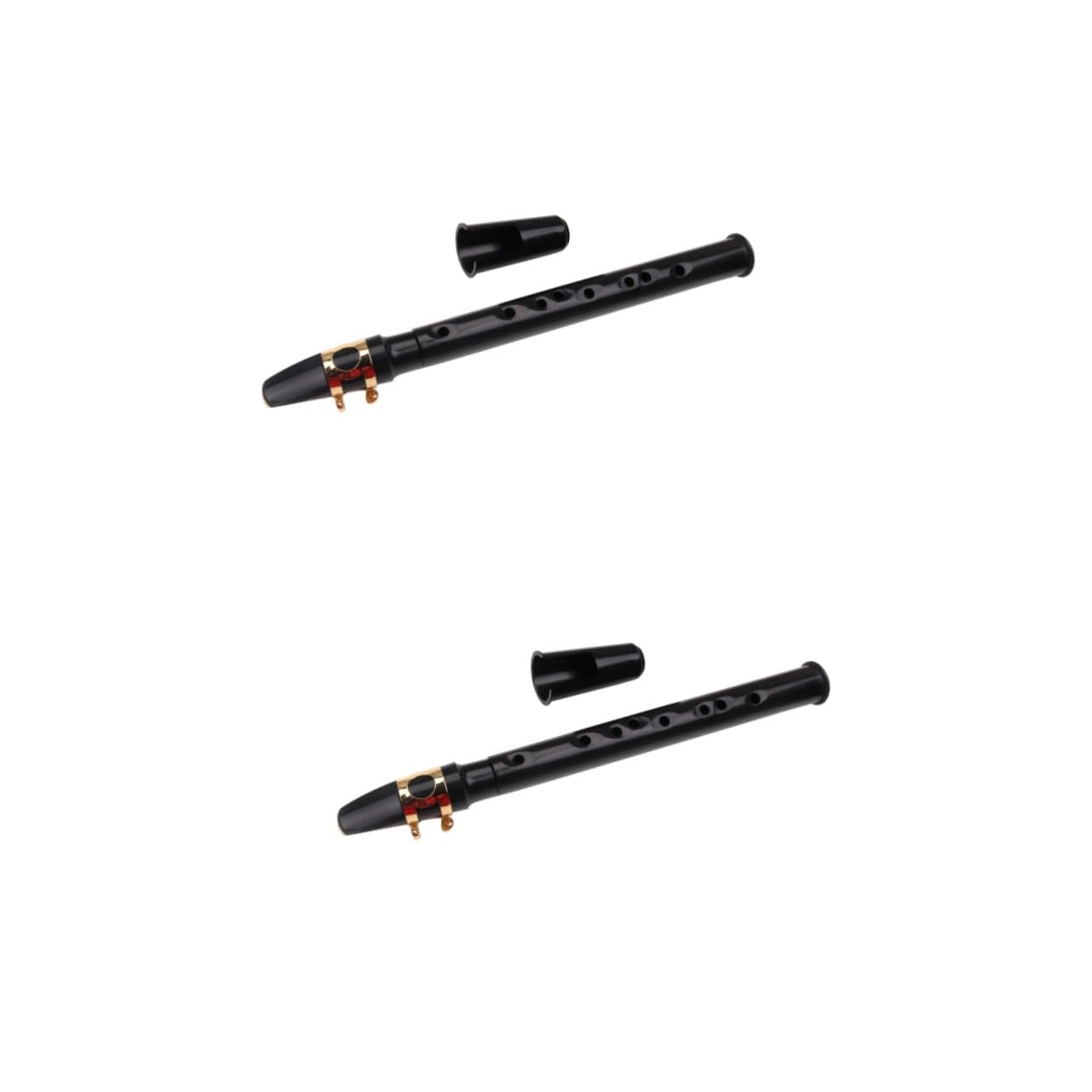 Toyvian 2pièces Mini Saxophone Portable Noir Instrument à Vent Compact Pour Musiciens Déplacement