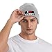 Drtga I Love Hairy Pussy Mens Winter Beanie Hat Warm Knit Cuffed Ski Skull Cap Gray