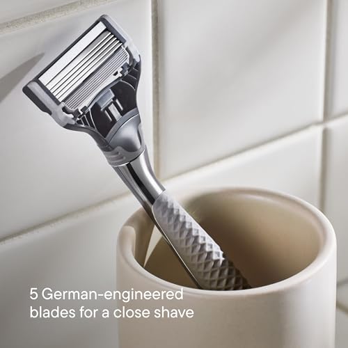 Harry's Original Shaving Kit for Men - Razor Handle, 5 Refills, Shave Gel - image 4