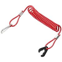 Greluma 1 Stück Boot Motor NotAusSchalter Schlüssel Umhängeband, Motor Notaus Halteschnur für Not Motorstopp, entscheidende Außenbordmotor Sicherheit für Honda Tohatsu Yamaha PWC Jetskis