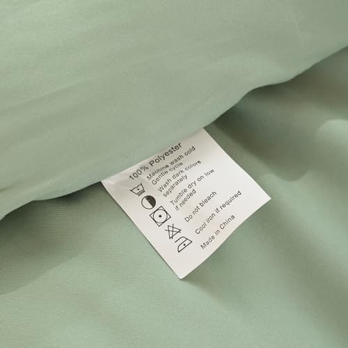 Rosgonia SAGEGREEN-K King Size Sage Green Comforter Set - 3 Piece Bedding Set With Boho Style, Lightweight Down Alternative Comforter thumb #7