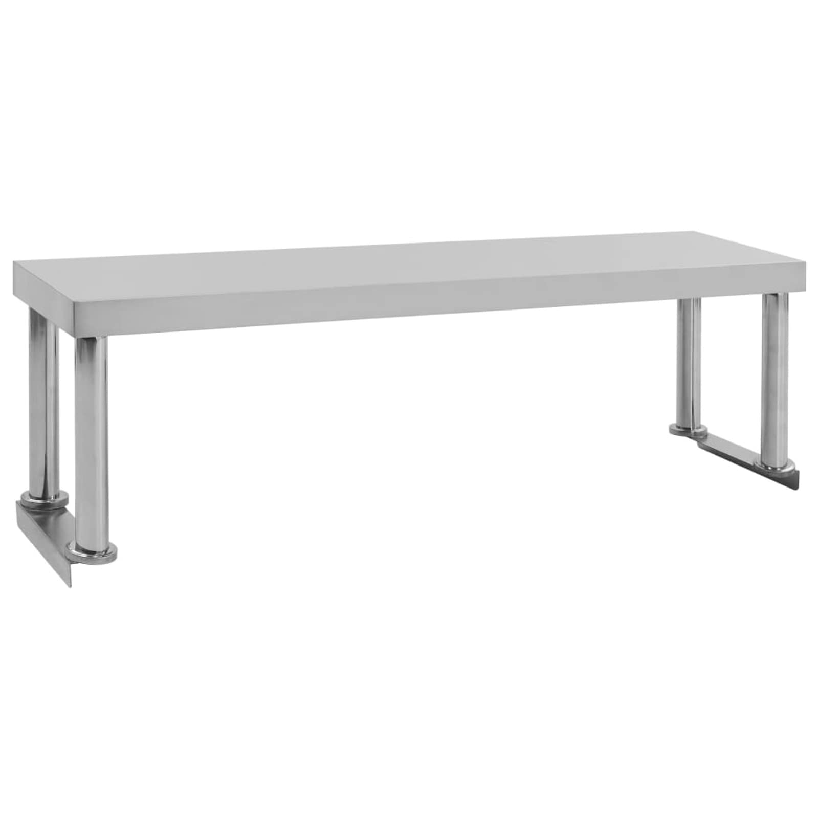 Gecheer Mesa de Trabajo, con salpicadero y Estante Inferior, 120x60x93 cm, Acero Inoxidable, Resistente para cocinas de Bares, restaurantes, escuelas y Uso Comercial