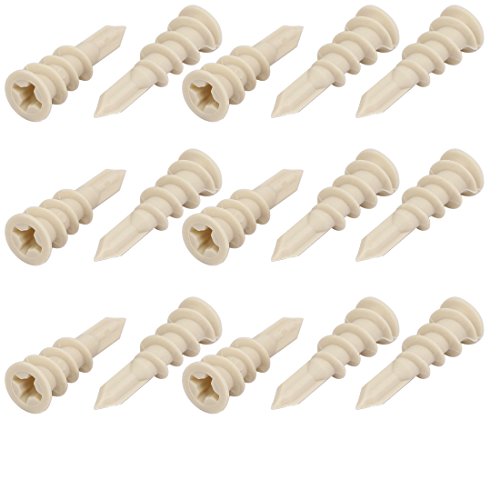Aexit 10mm x 33mm Nylon Hollow-Wall Self-Drilling Drywall Anchor 15pcs (a8050673c15dc6319efc8c53ebe9bed0)