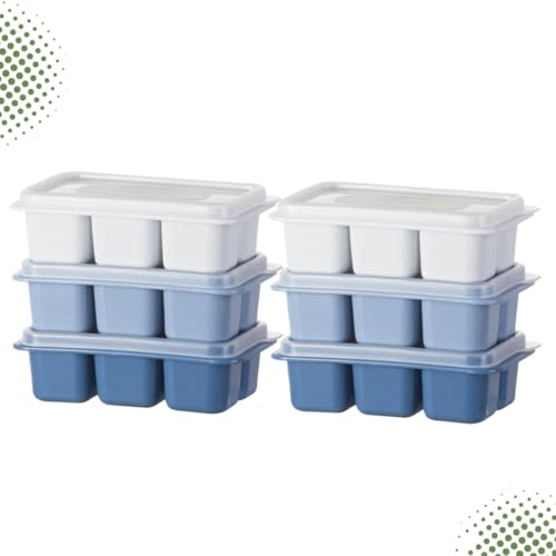 Molde para cubitos de hielo con tapa 6 cavidades 12.5x7.2x3.8 cm miniatura 6