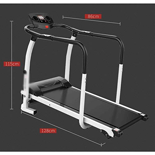 Home Folding Treadmill with Low Wide Deck and Multi-Grip Handrails for Balance - Afbeelding 3