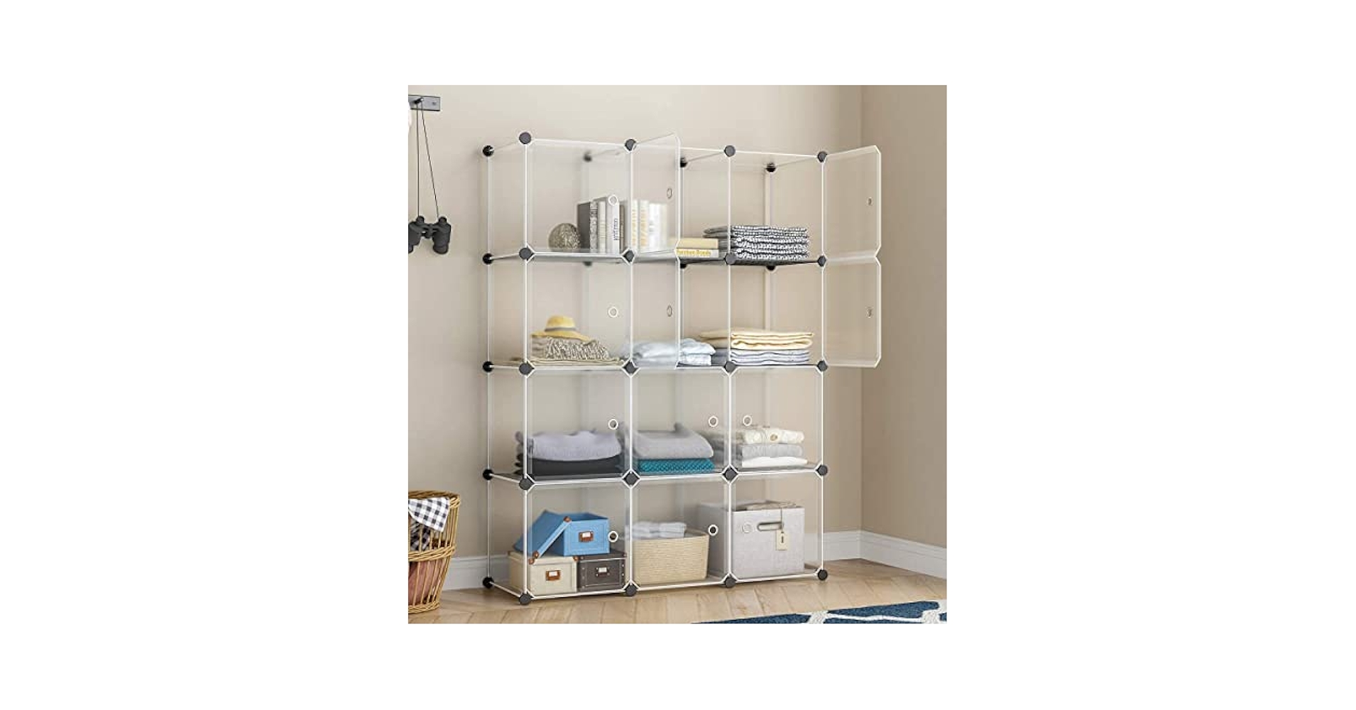 Amazon.com: KOUSI Portable Storage Cubes with Doors, 14 x14
