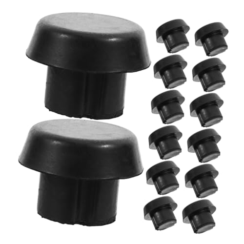 Mikikit Pool Cue Back Plug Accessories 20pcs Abs Billiard Cue Tip Protectors Snooker Cue Tip Covers