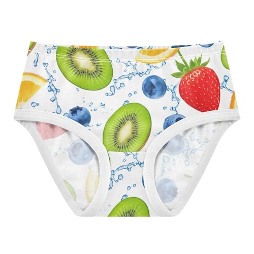 Fresh Cartoon Fruits Strawberries Panties Little Girl Girls Underwear Toddler Cotton Animal Briefs Girls Undies 2t