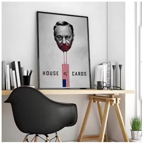 Affiche House of Cards tableau sur toile 50x70 cm pour décoration de bureau