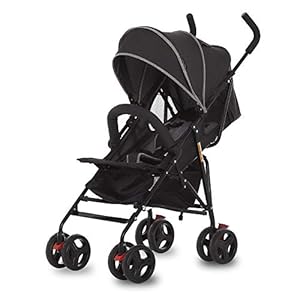 Dream On Me Vista Moonwalk Baby Stroller in Black, Lightweight Infant Stroller with Compact Fold, Multi-Position Recline…