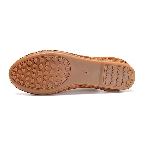 Image of Women's Ballet Flat Dressy Casual Knit Shoes Round Toe Women Mesh Flats