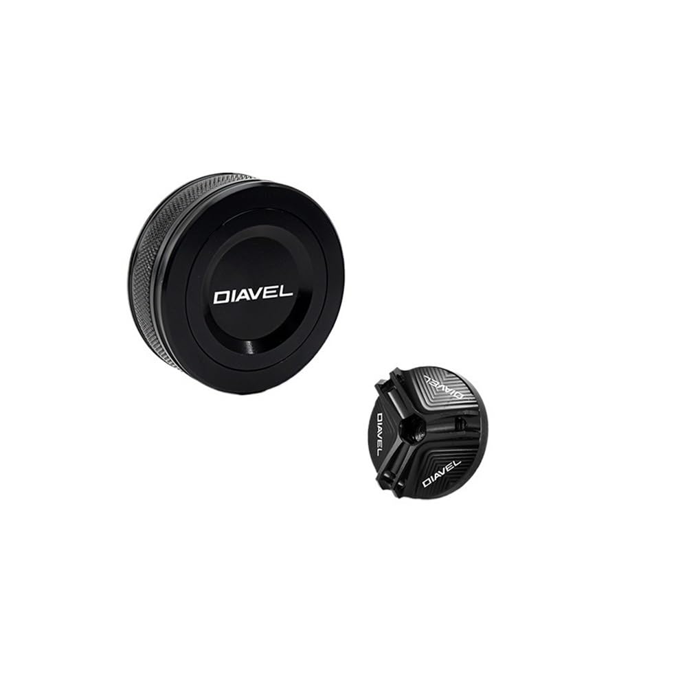 Bouchon réservoir Frein Avant Bouchon De Réservoir Liquide Frein Arrière Et Remplissage D'huile pour Diavel 2011 2012 2014, Accessoires Protection AV&Ant