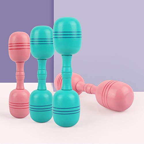 Chenway Dumbbell Toy for Kids Fitness Dumbbell Exercise Toys at Home Wooden Gym Dumbbell