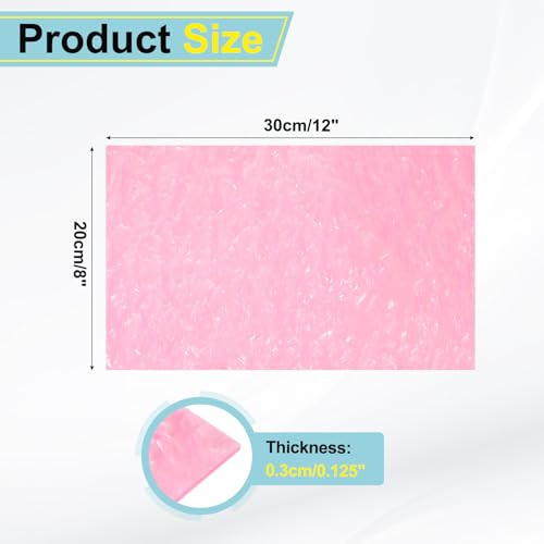 Image of MECCANIXITY 1 Pcs Glitter Pearl Acrylic Sheet,12 inch x 8 inch x 1 /8 inch Pearlescent Cast Pmma Plastic Sheets Extruded Translucent Blanks for DIY Art Crafting Laser Cutting & Engraving,Pink