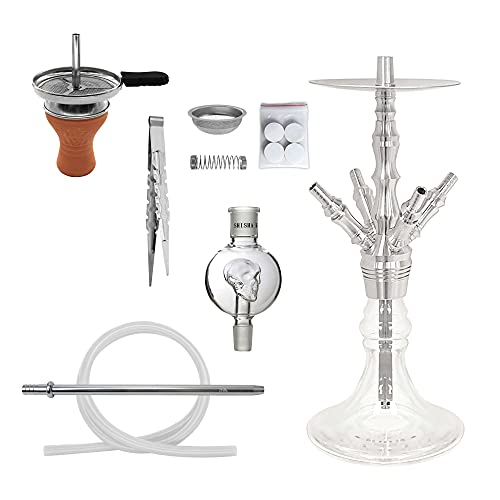 Skynet® 2K20 1.0 Shisha Set Hookah 56 cm Edelstahl + Zubehör