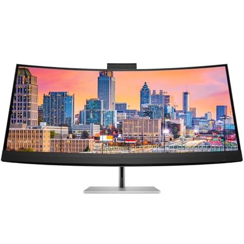 Image of HP Series 7 Pro 40-inch 740pm 5K2K WUHD 2160P Conferencing Monitor with Built in Webcam and Mic, Daisy Chain Connectivity, DisplayPort, USB-C with 100W PD Bundled with Desk Mount Stand