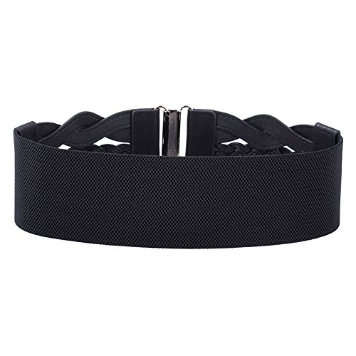 Grace Karin Women's Boho Belt Stretchy Retro Wide Waist Cinch Belt(Black,2Xl) #TOP1